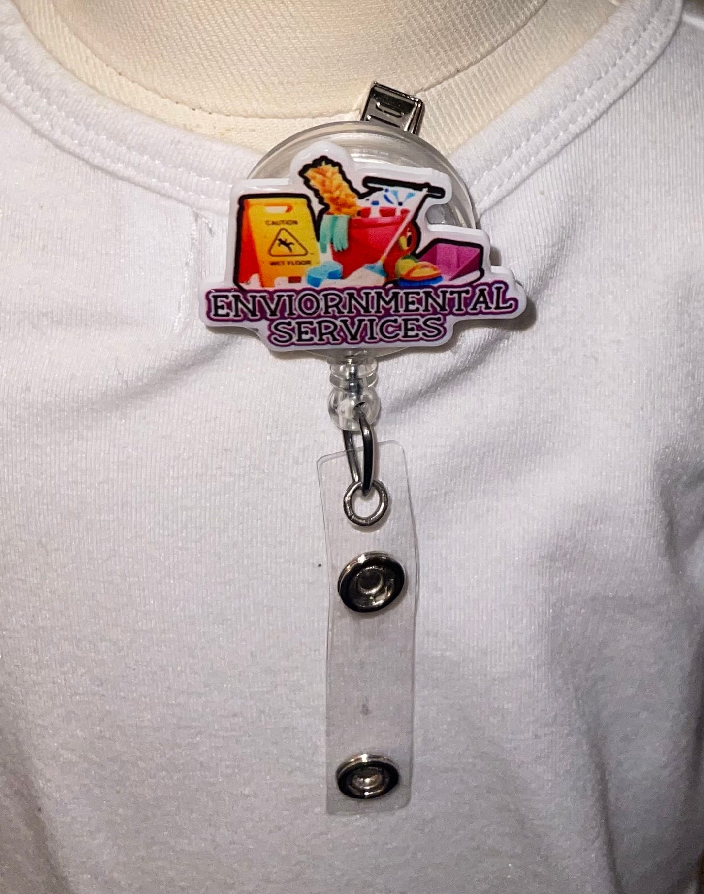 Environmental Services Badge Reel - Ready to Ship