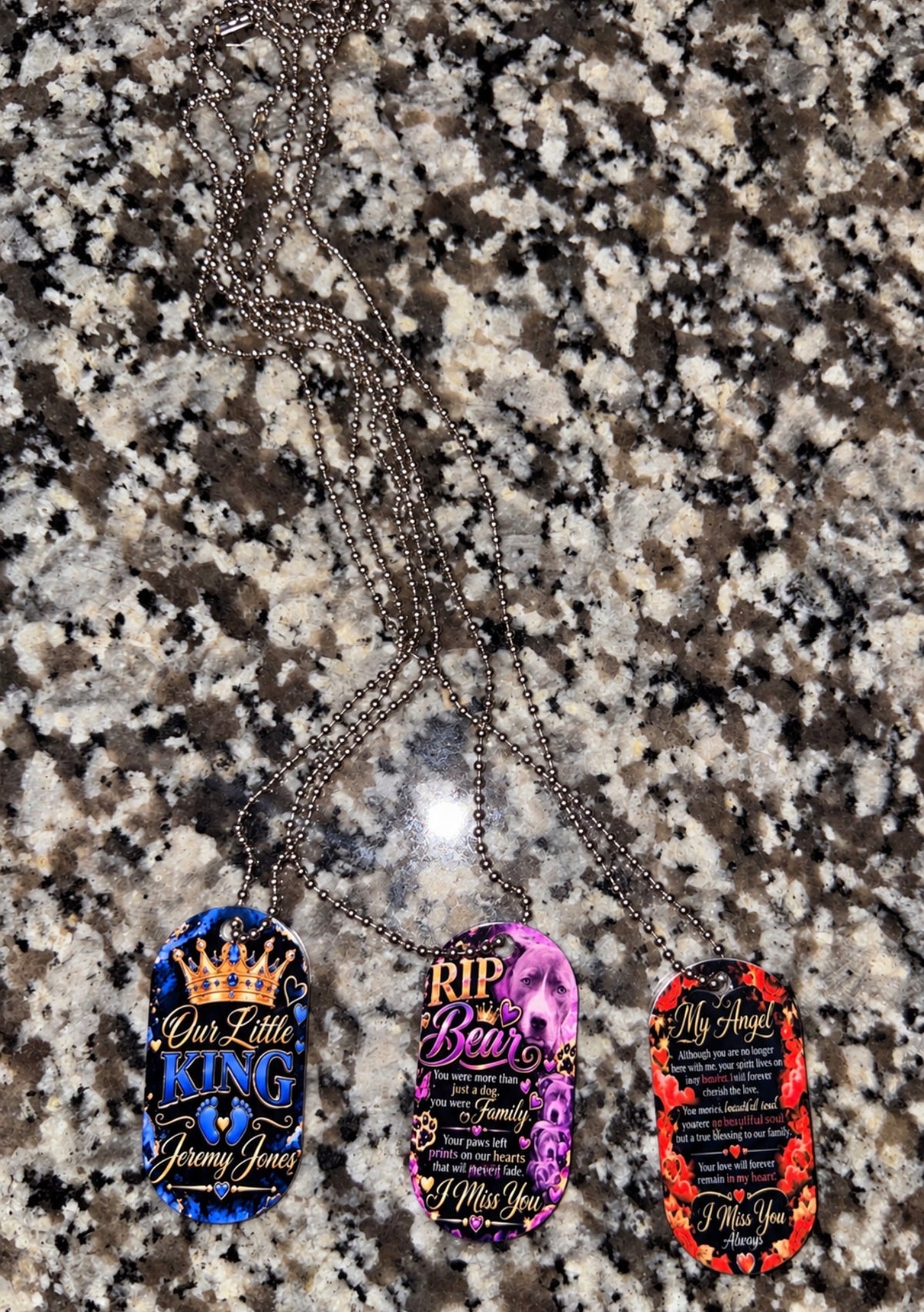 Custom Photo Dog Tag Necklace | Personalized Memorial & Keepsake Jewelry