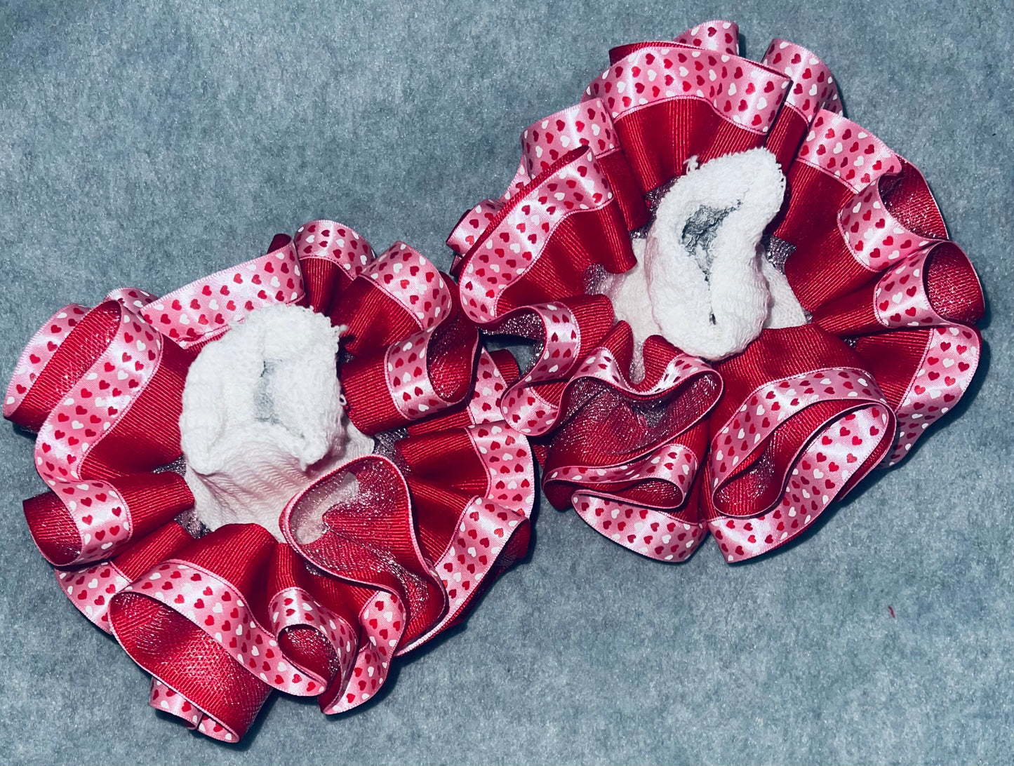 Red & Pink Hearted Valentine’s Ruffle Sock