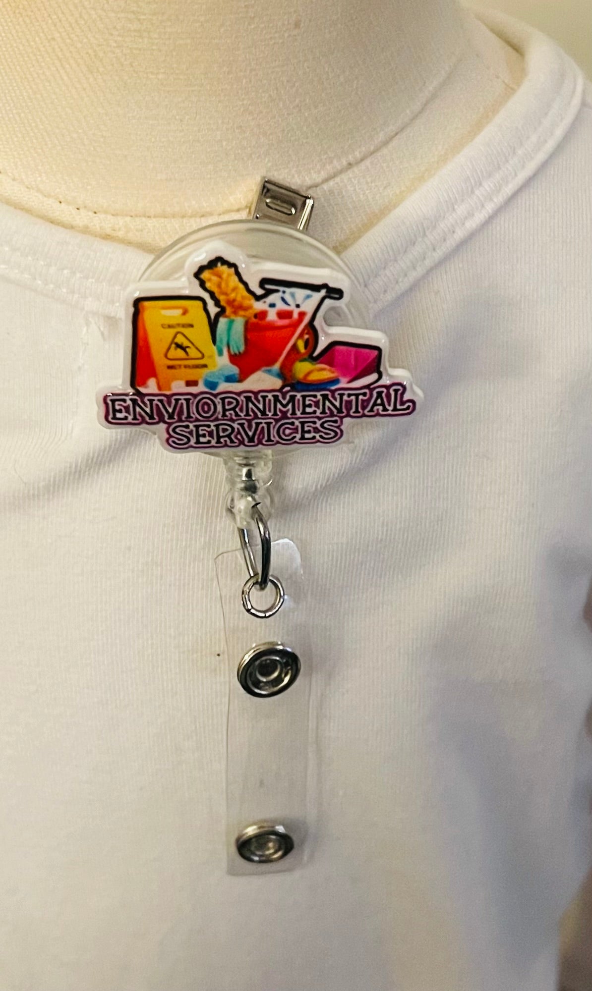 Environmental Services Badge Reel - Ready to Ship