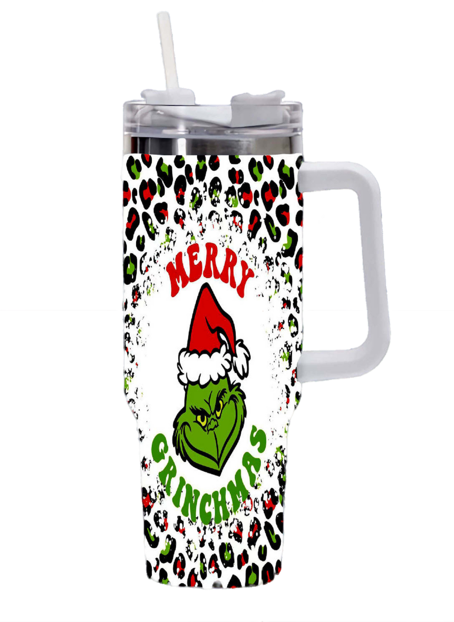 40 oz Speckled Grinch Tumbler