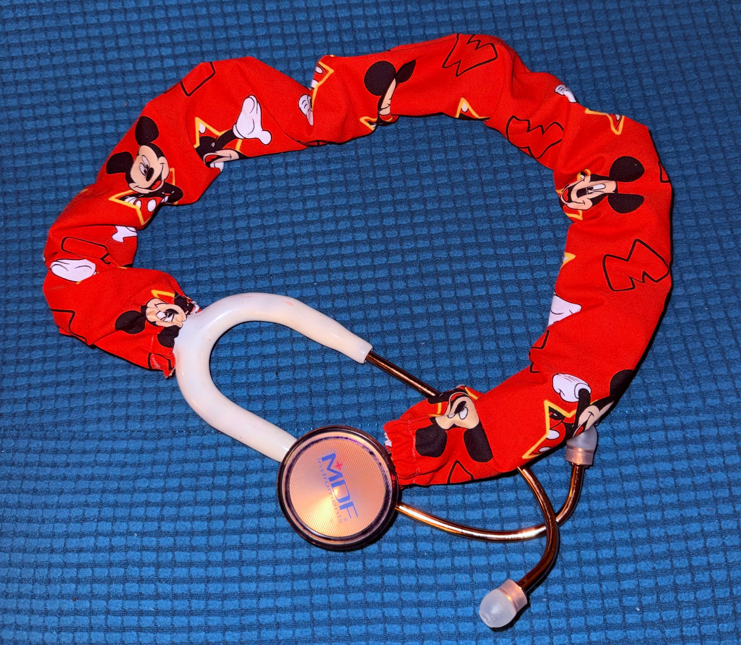 Mickey-Inspired Red Stethoscope Cover