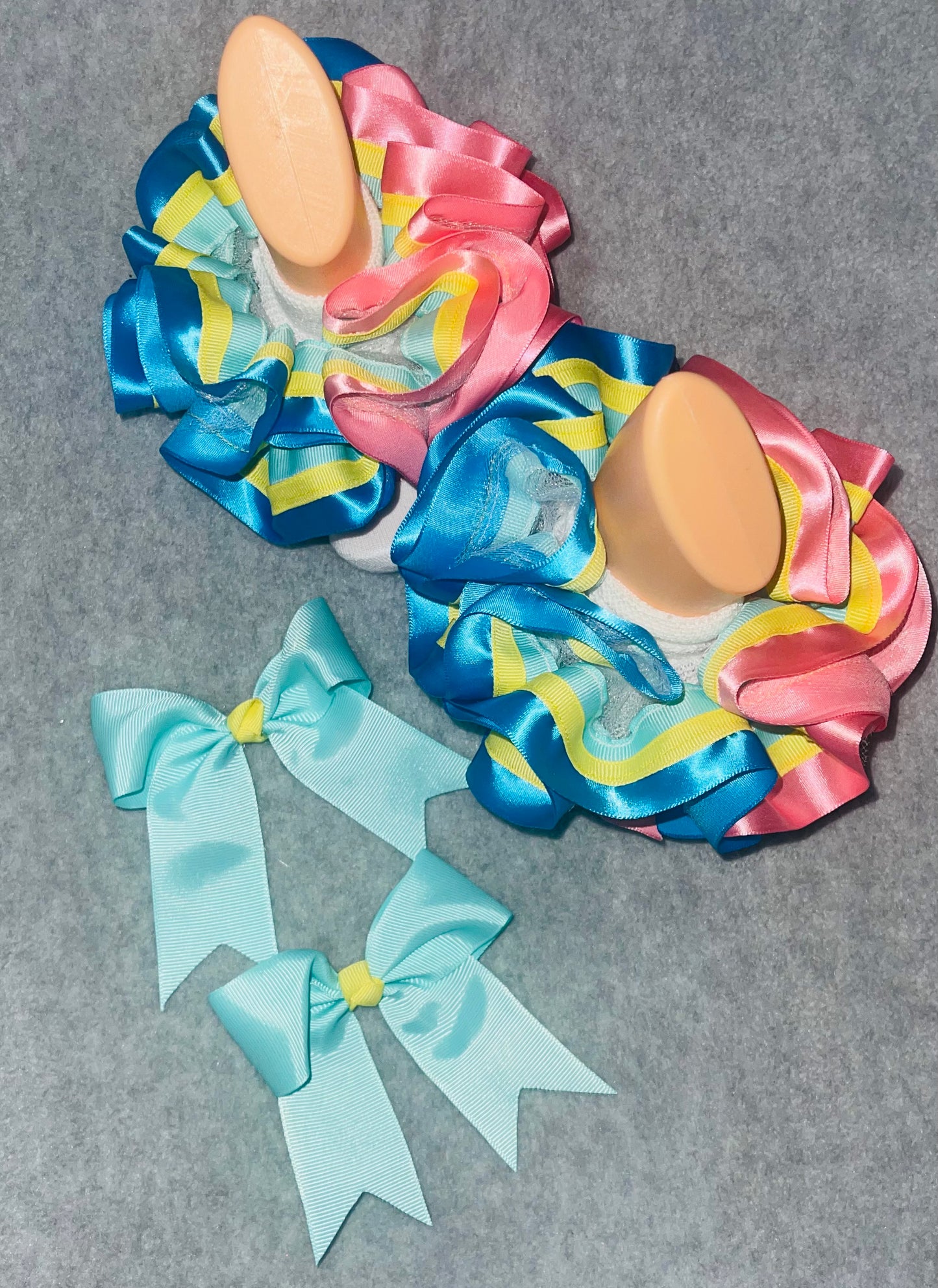 Mystical Pink Ruffle Sock and Bow Set