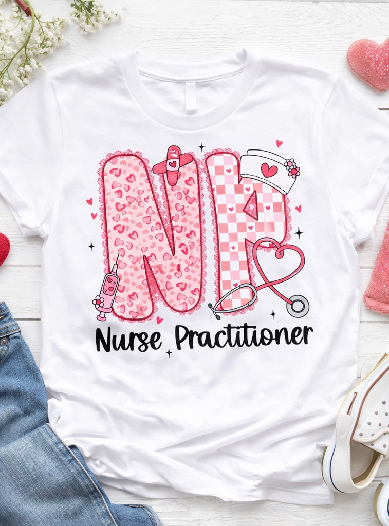 Valentine Nurse Practitioner Shirt & Sweatshirt 💖🩺