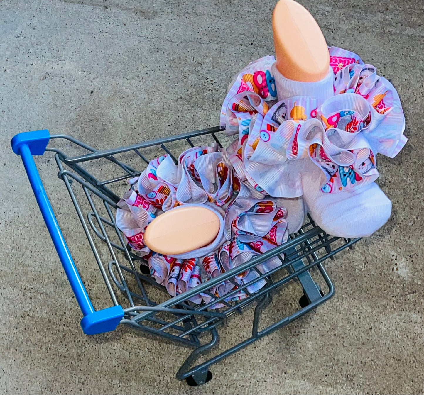 Pink Frill Back to School Ruffle Sock