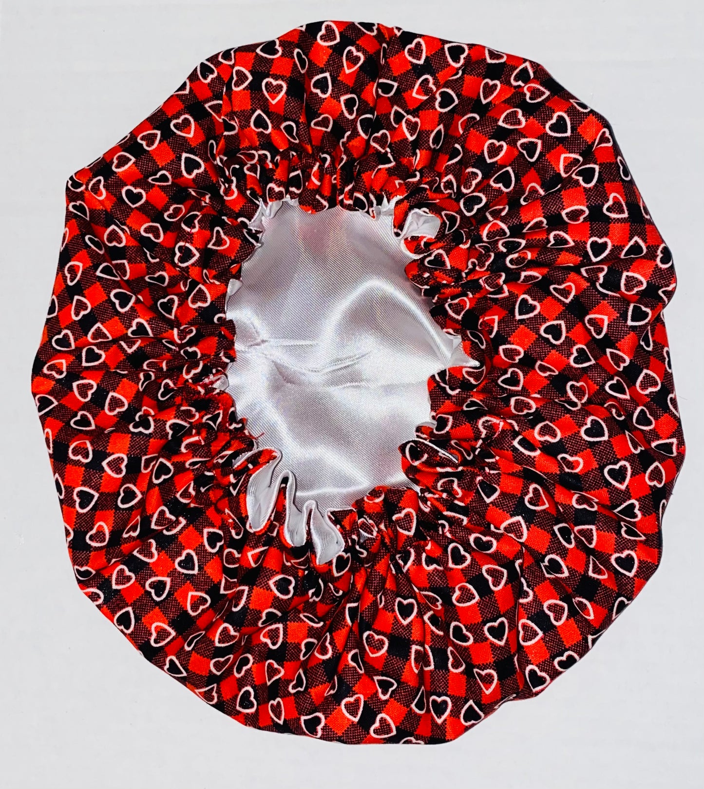 Love Heart Reversible Satin Bonnet