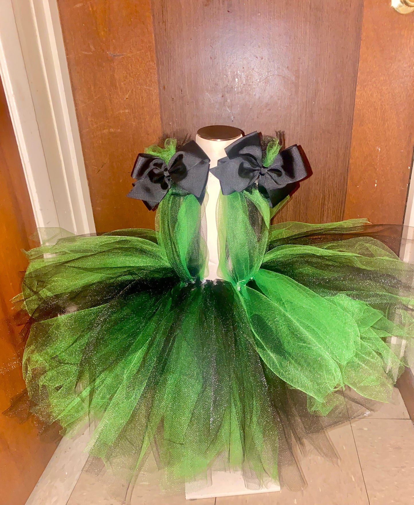 Black & Green Tutu Dress