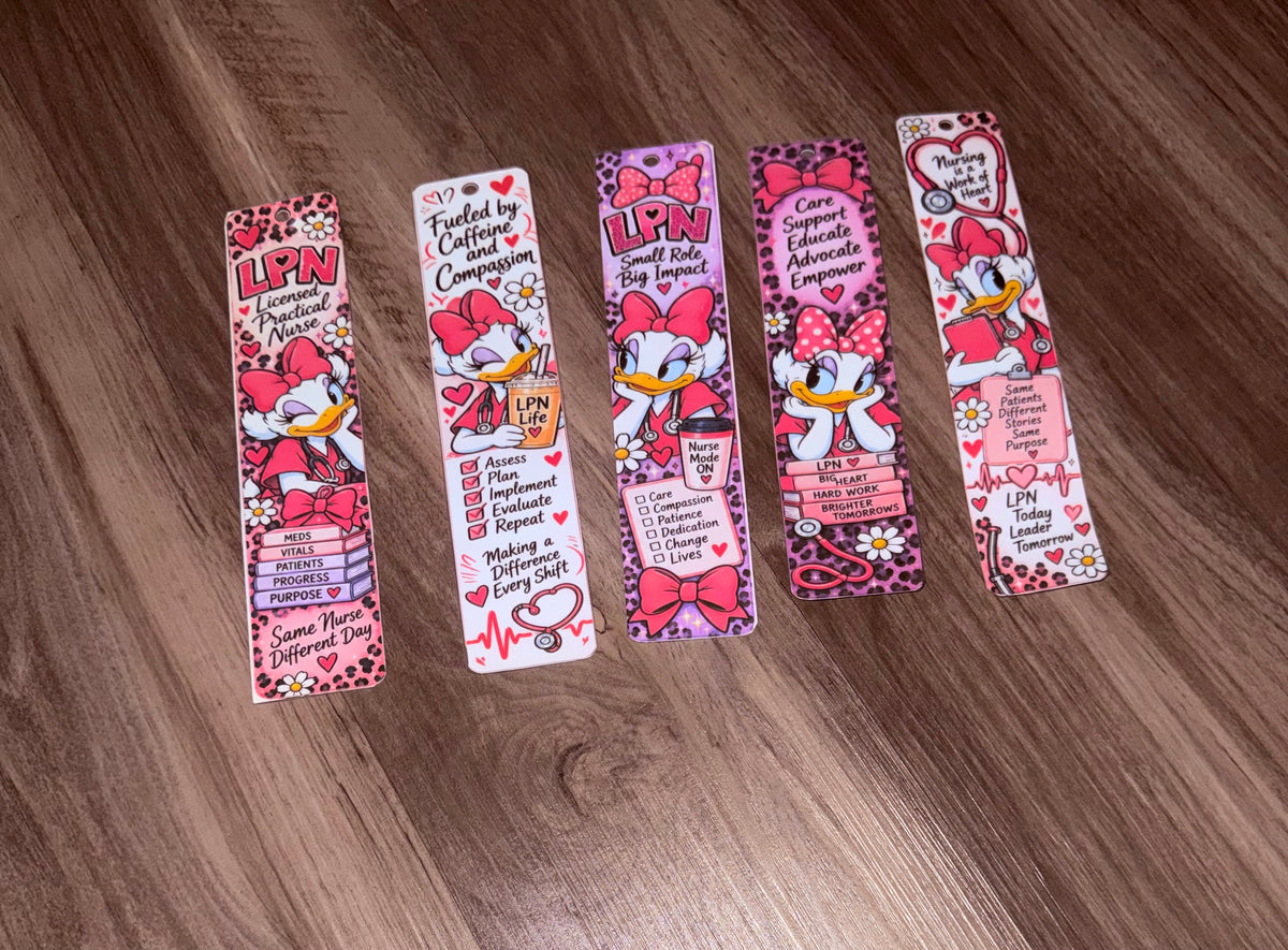 LPN Daisy Inspired Bookmark