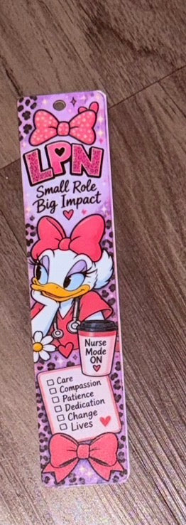 LPN Daisy Inspired Bookmark