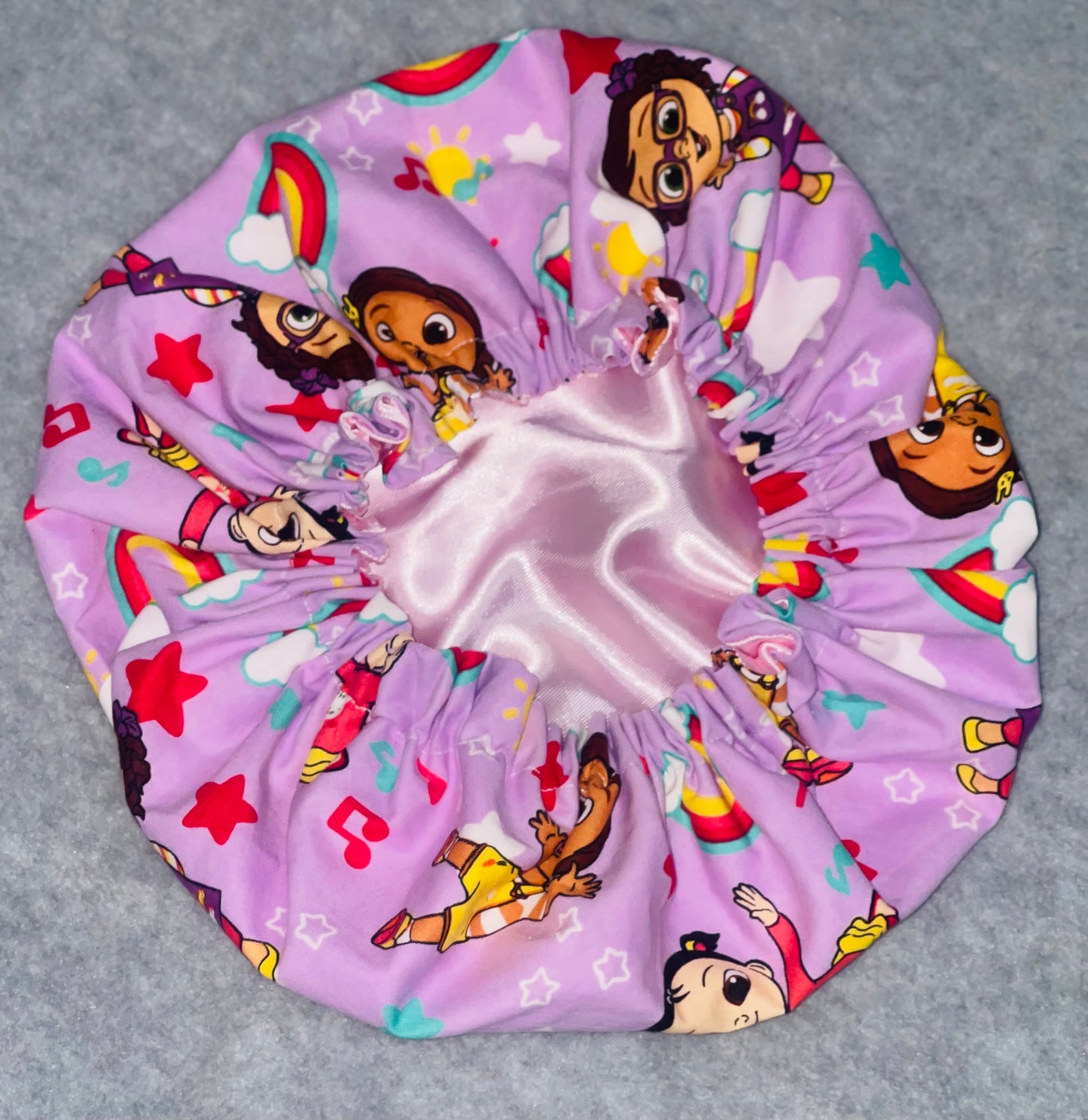 CocoMelon & Friends Reversible Satin Bonnets