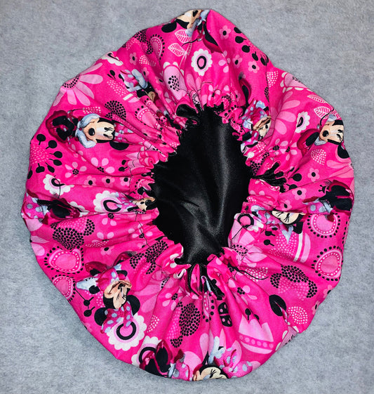 Minnie Reversible Satin Bonnet