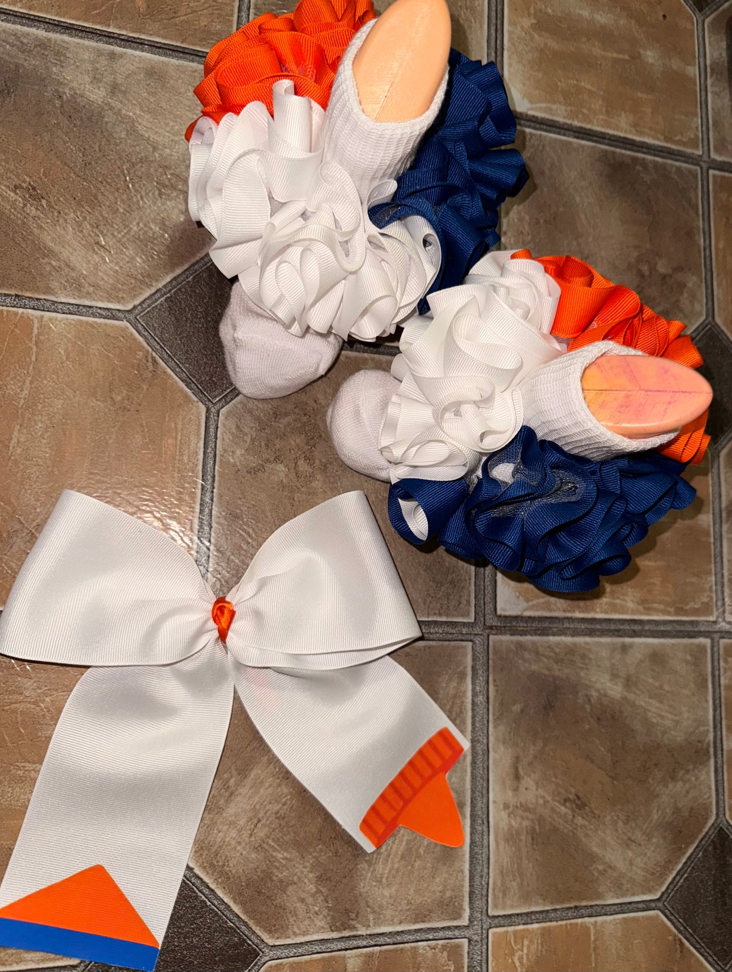 Elmer’s Glue-Inspired Ruffle Sock & Bow Set – Back to School Edition