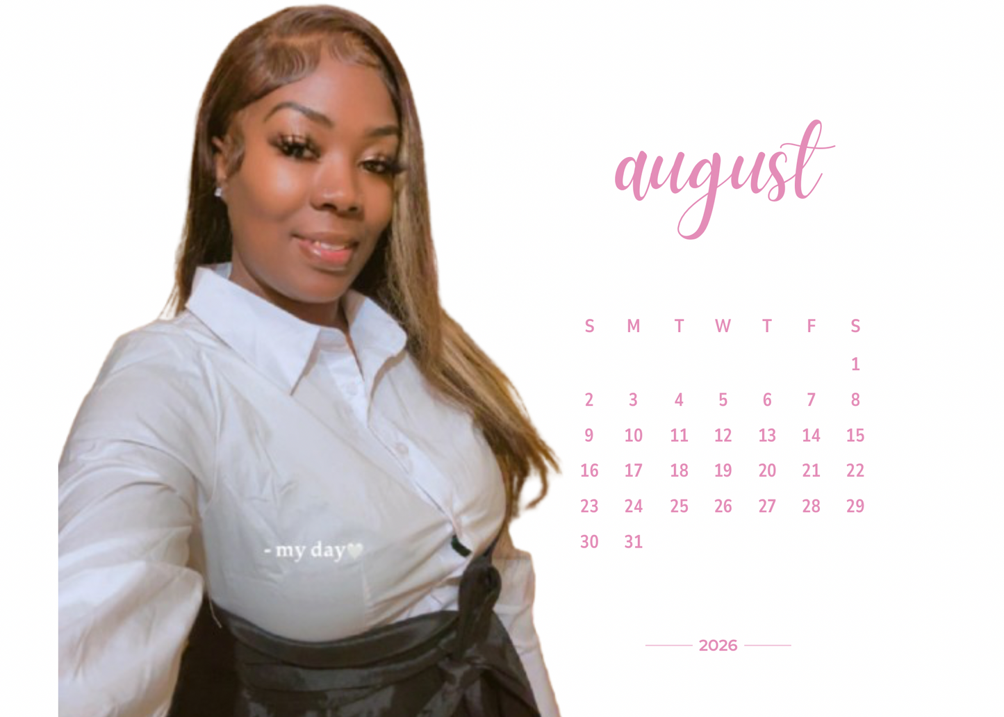 2026 Personalized Desk Calendar