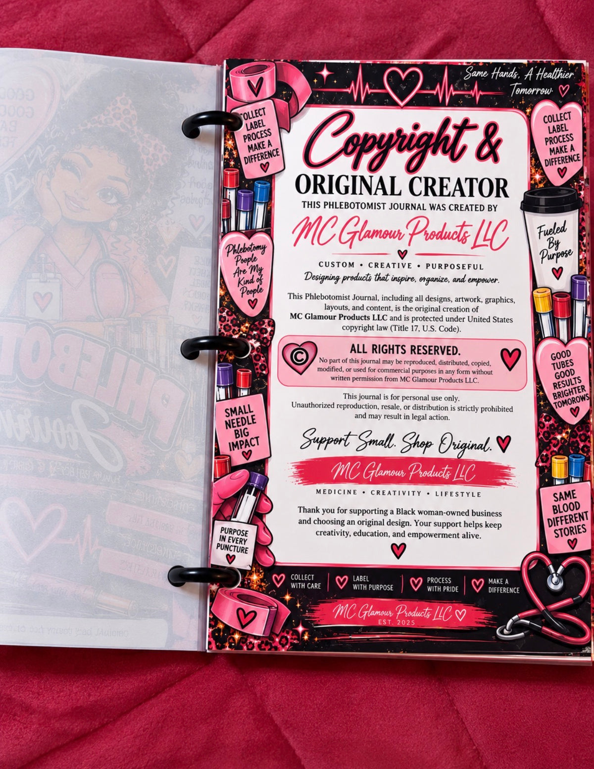 🩸 More Than a Draw — A Journal Made for Phlebotomists! 💉💕