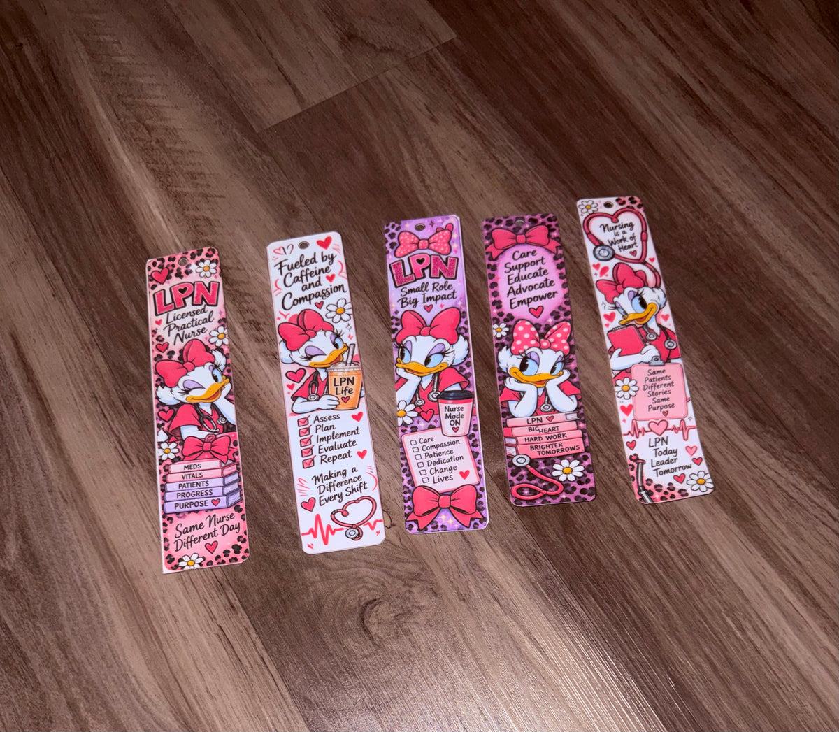 LPN Daisy Inspired Bookmark