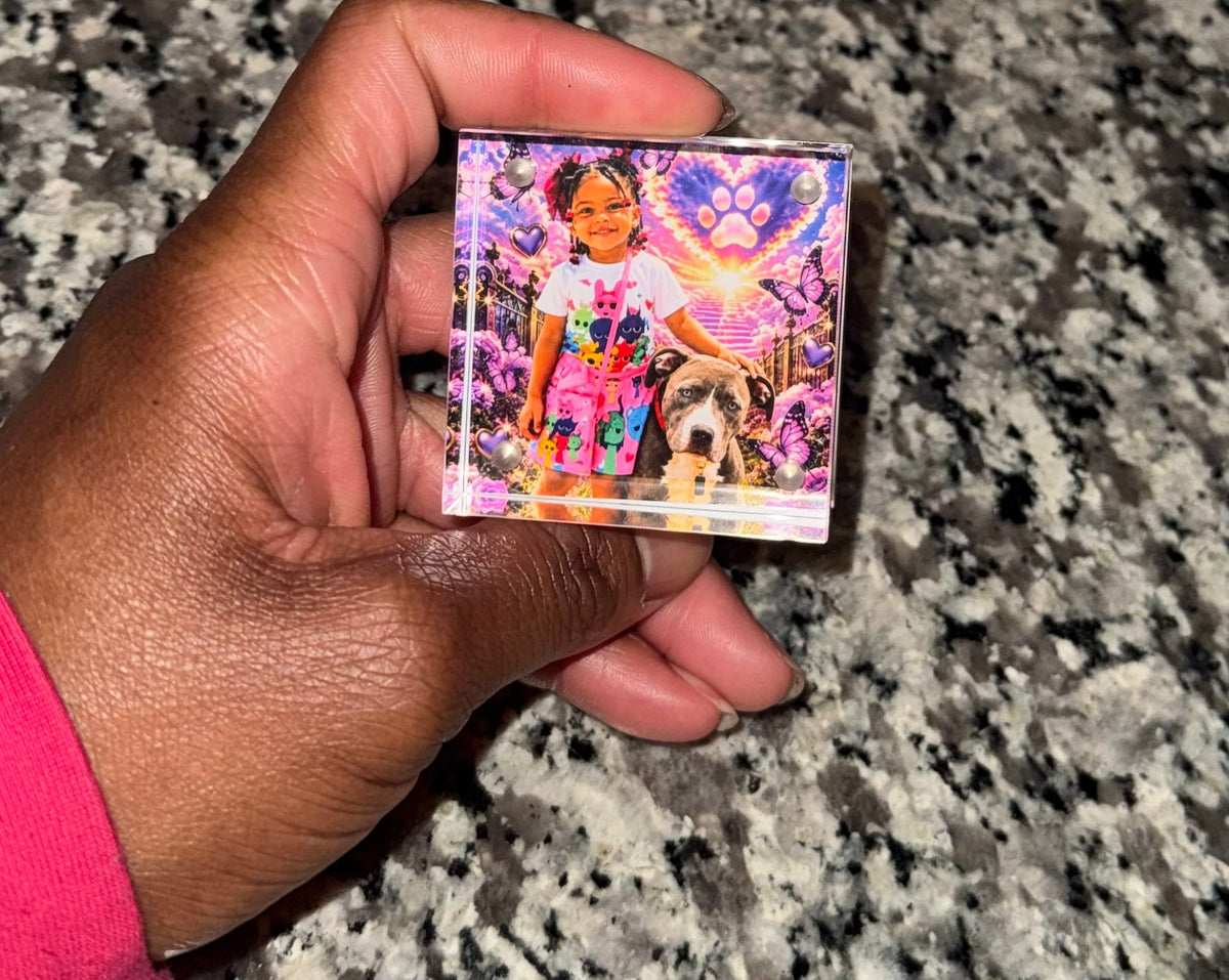 Personalized 2x2 Acrylic Photo Block | Custom Photo Keepsake | Personalized Picture Gift