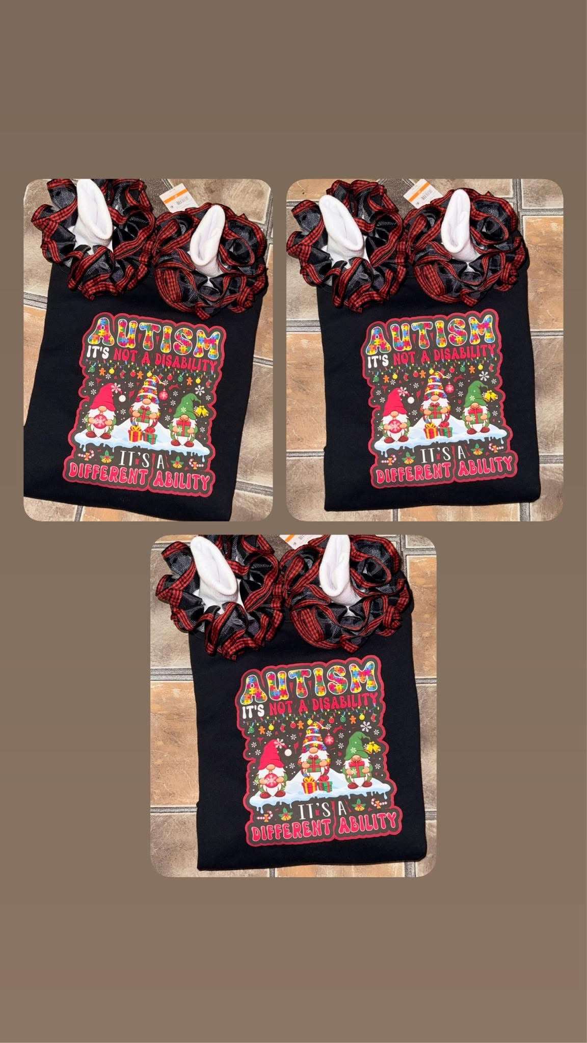 Autism Awareness Christmas Shirt | “It’s Not a Disability, It’s a Different Ability”