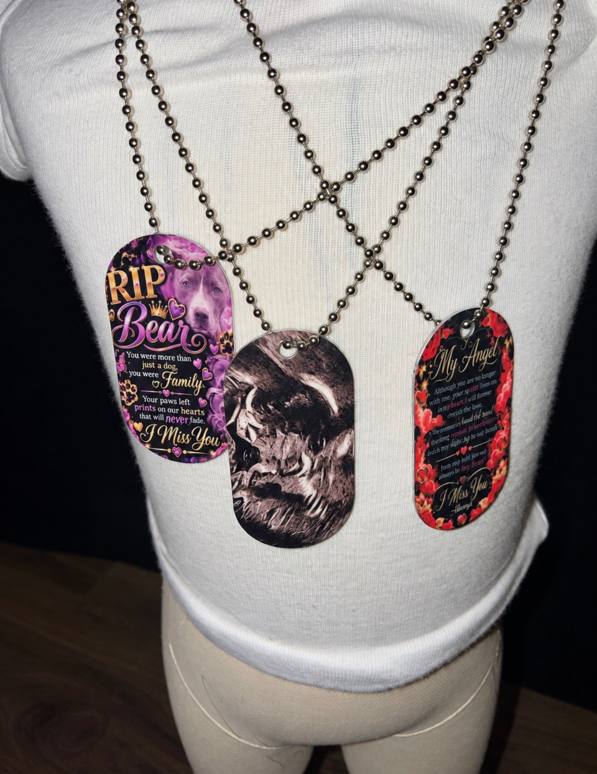 Custom Photo Dog Tag Necklace | Personalized Memorial & Keepsake Jewelry
