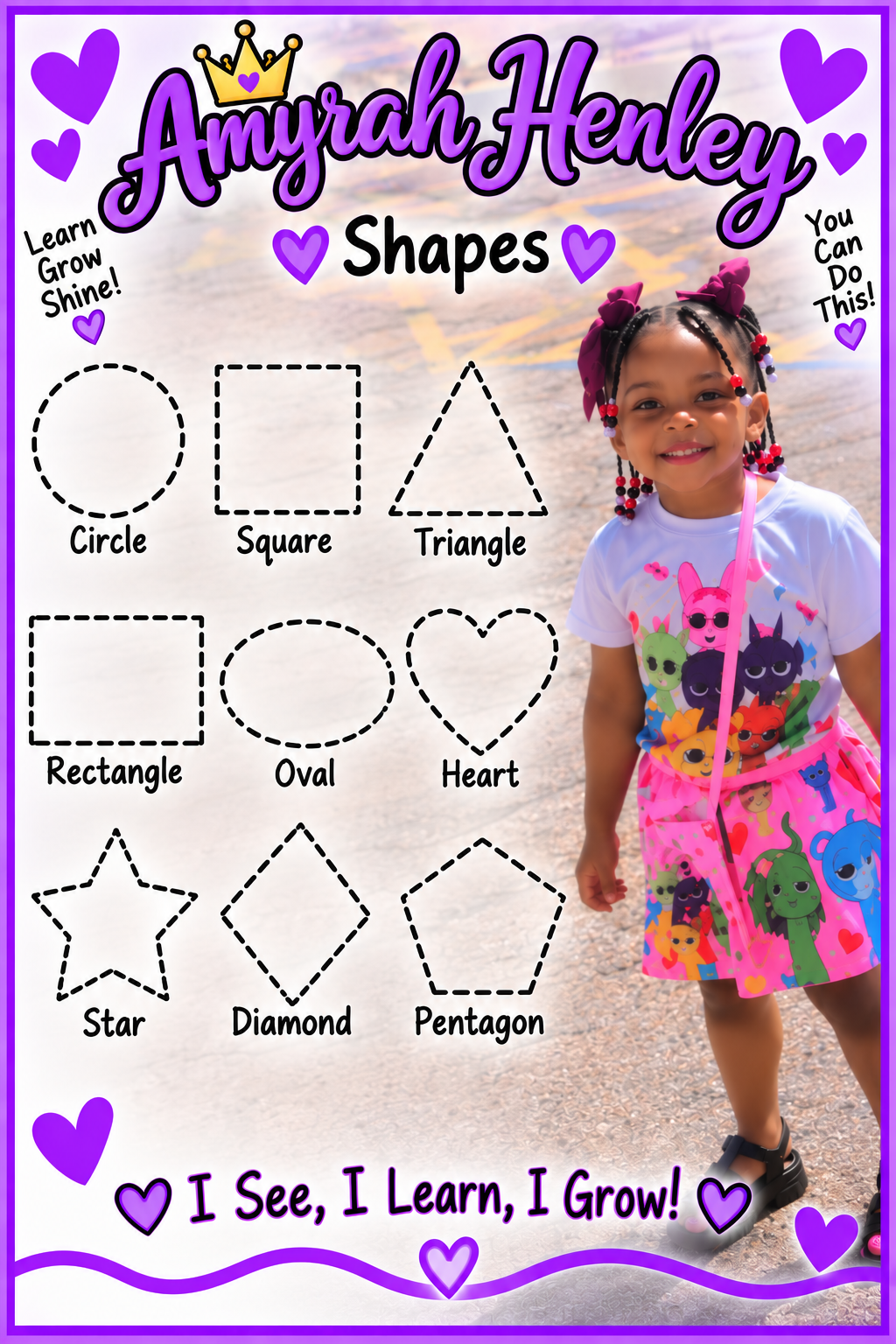 Personalized Kids Learning Worksheets – Custom Photo & Name Activity Sheets