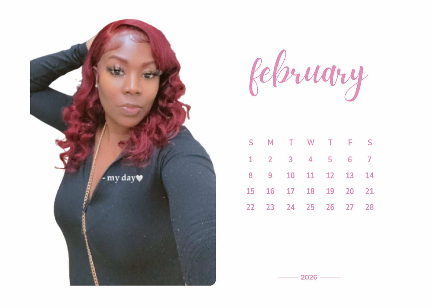 2026 Personalized Desk Calendar