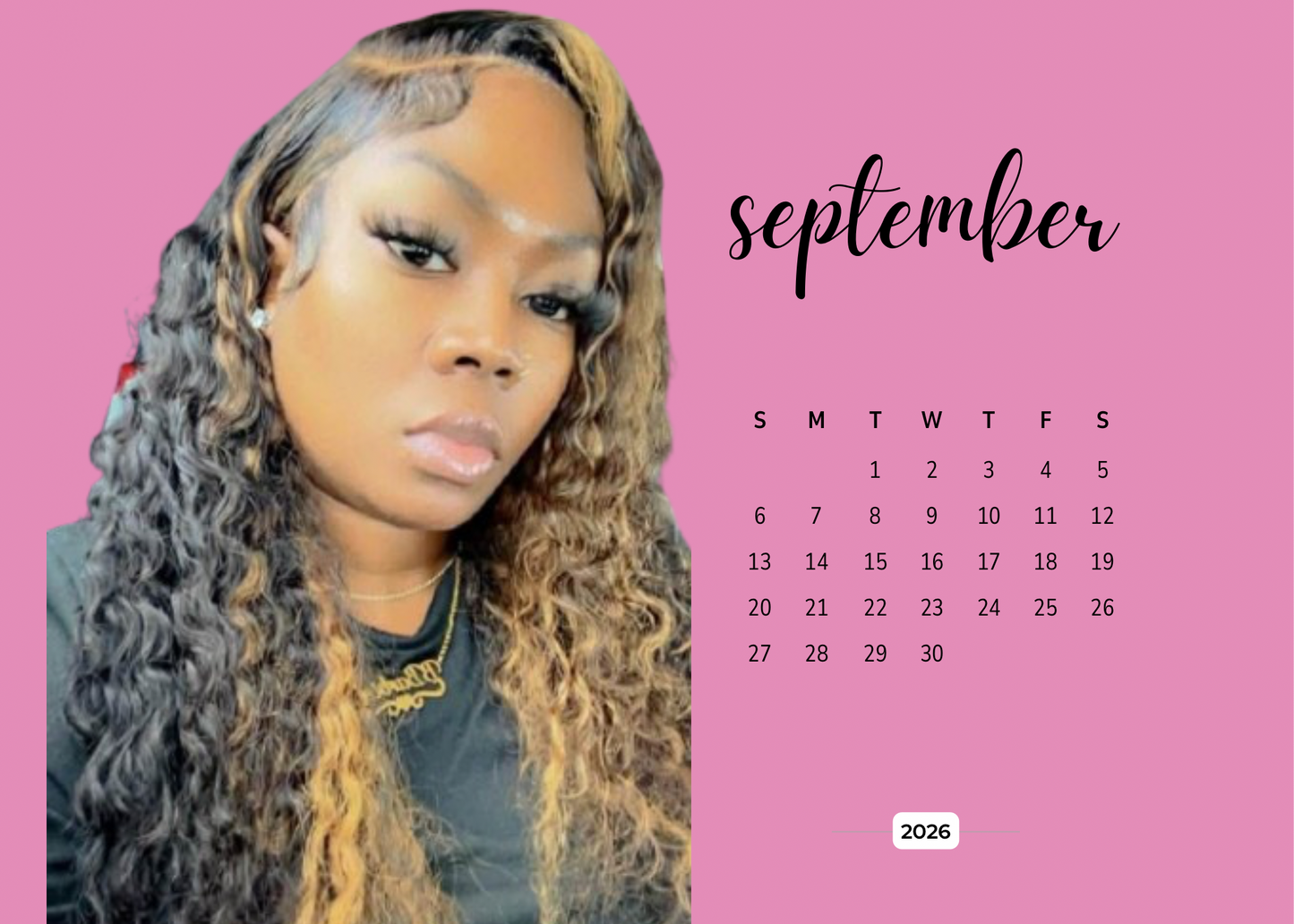 2026 Personalized Desk Calendar