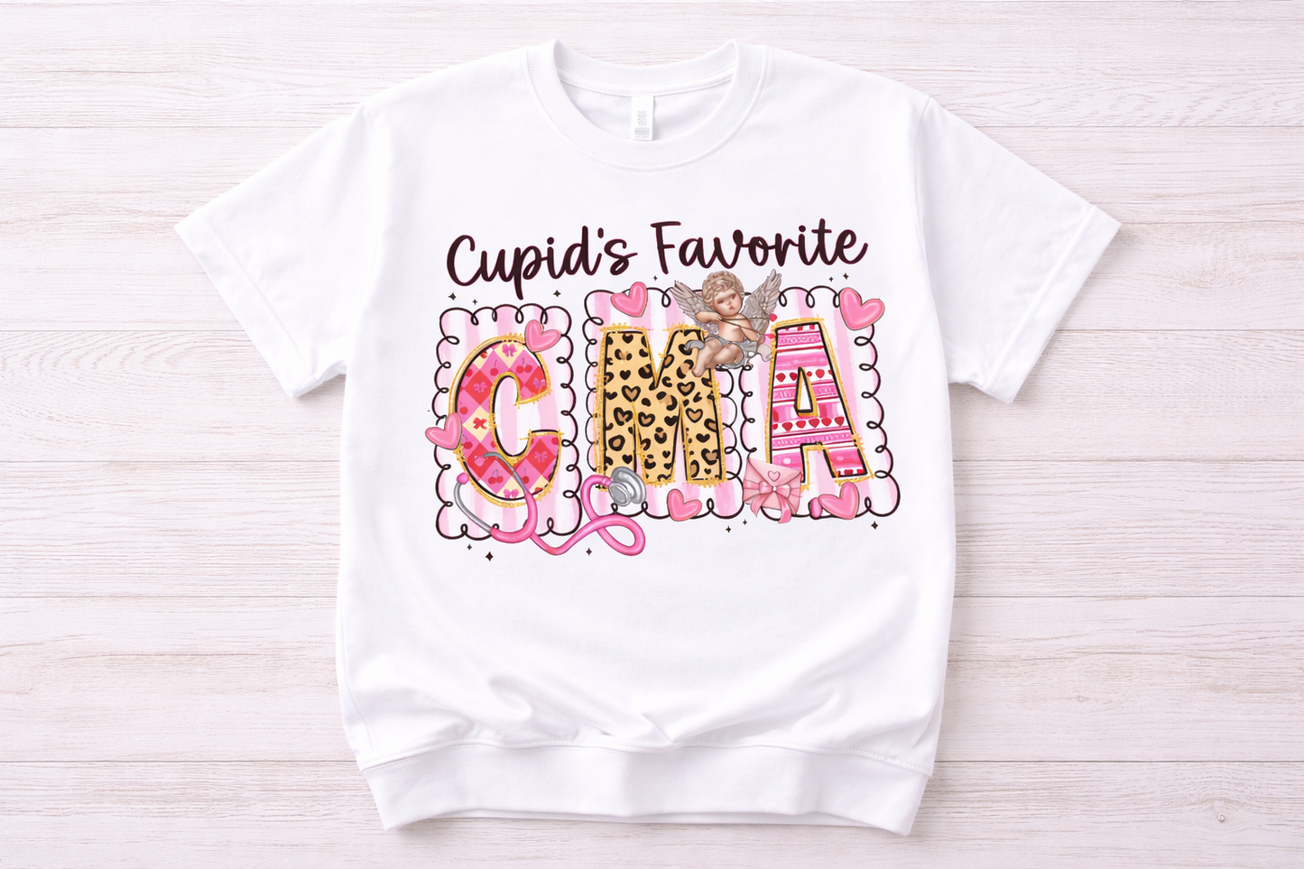 Cupid’s Favorite CMA – Valentine Shirt & Sweatshirt 💘🩺