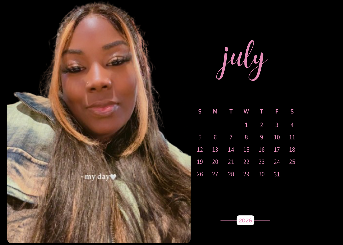 2026 Personalized Desk Calendar