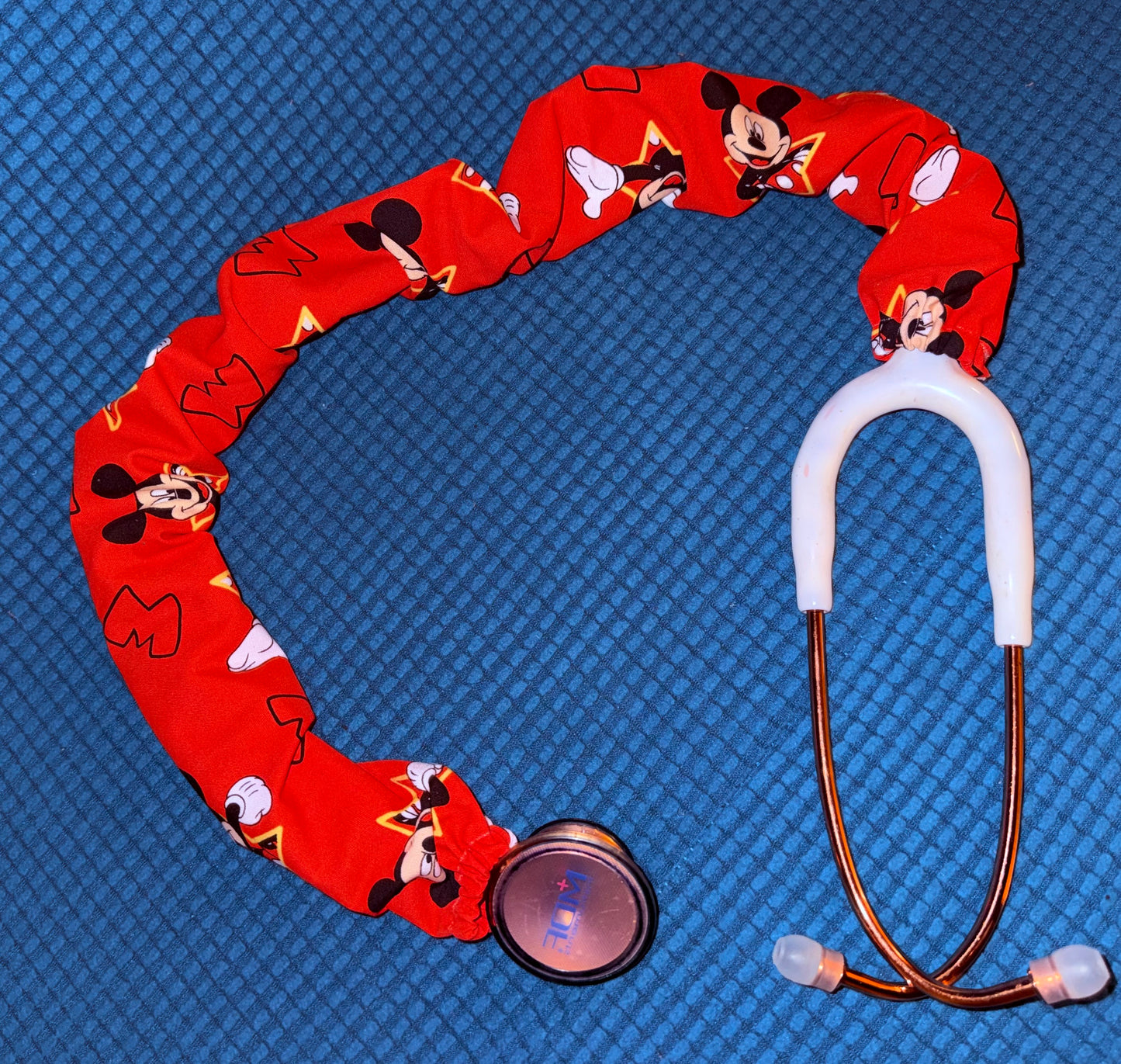 Mickey-Inspired Red Stethoscope Cover