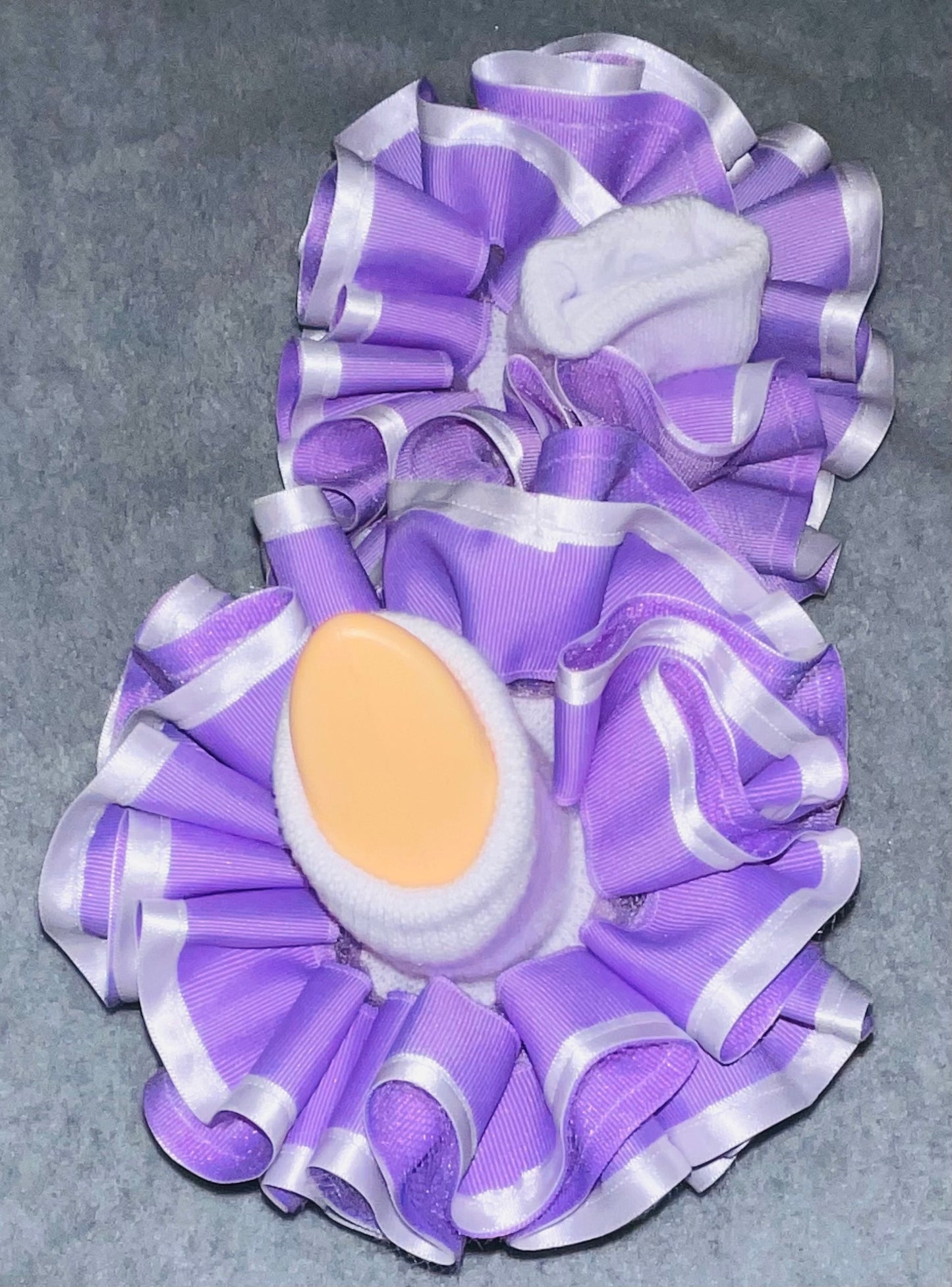 Lavender & White Trim Ruffle Socks