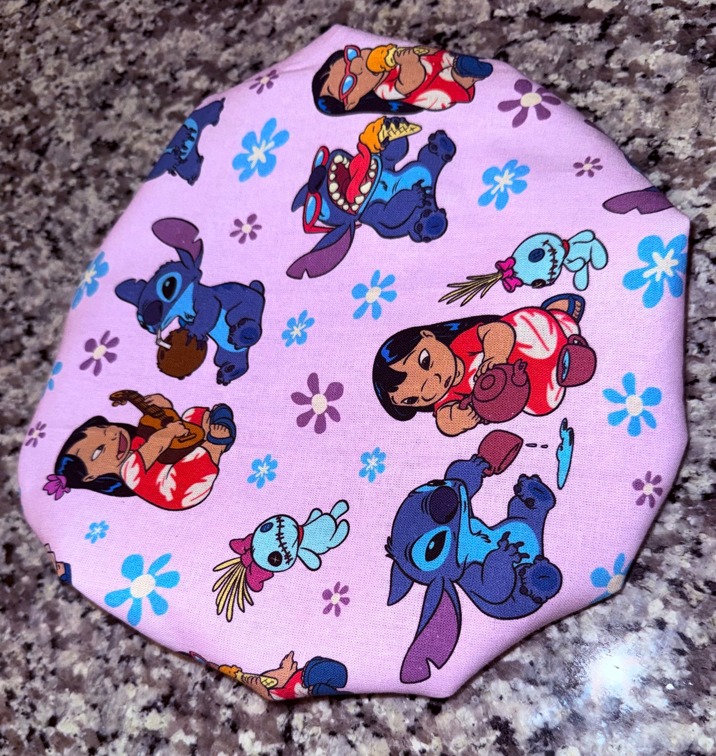 Lilo & Stitch Inspired Reversible Satin Bonnet