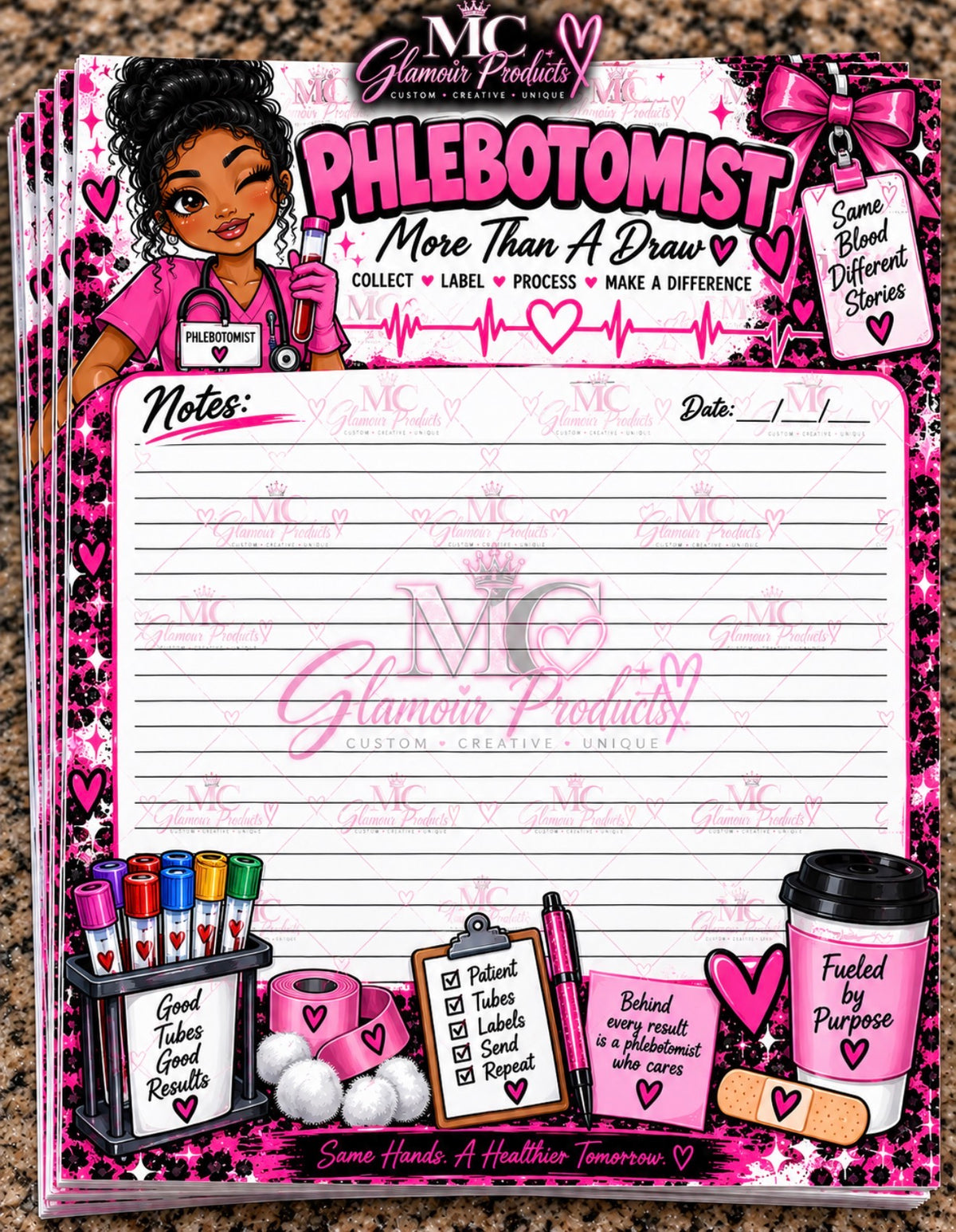 More Than A Draw Phlebotomist Notepad