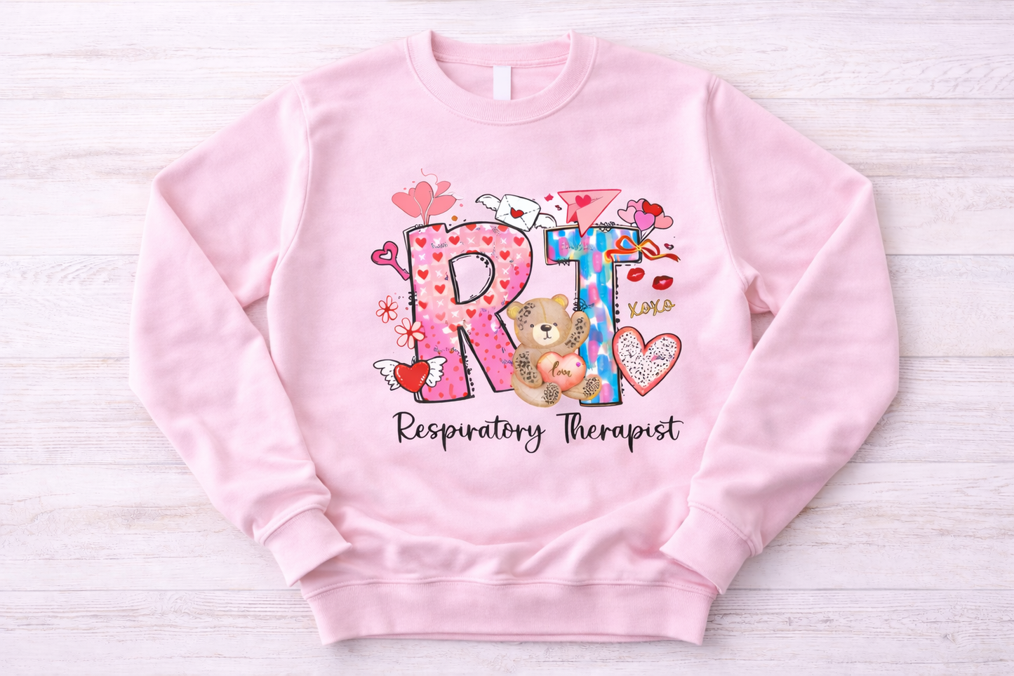 Valentine Respiratory Therapist Crewneck 🫁