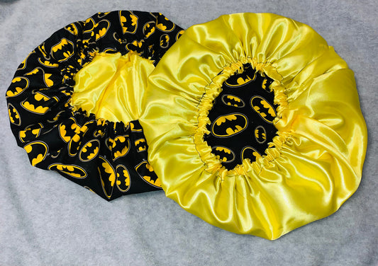 Batman Reversible Satin Bonnet