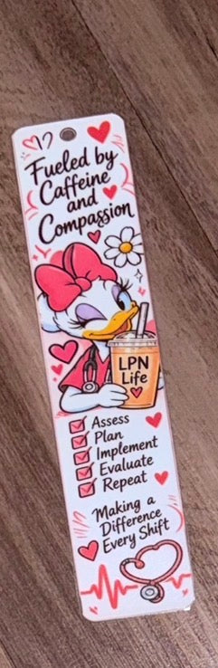 LPN Daisy Inspired Bookmark