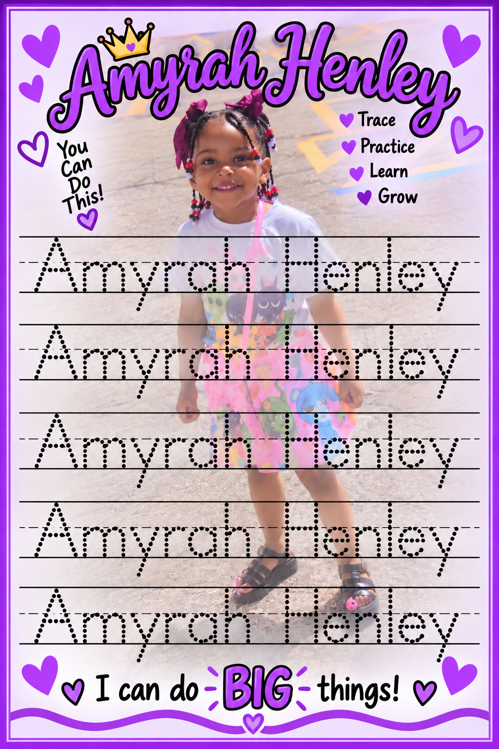 Personalized Kids Learning Worksheets – Custom Photo & Name Activity Sheets