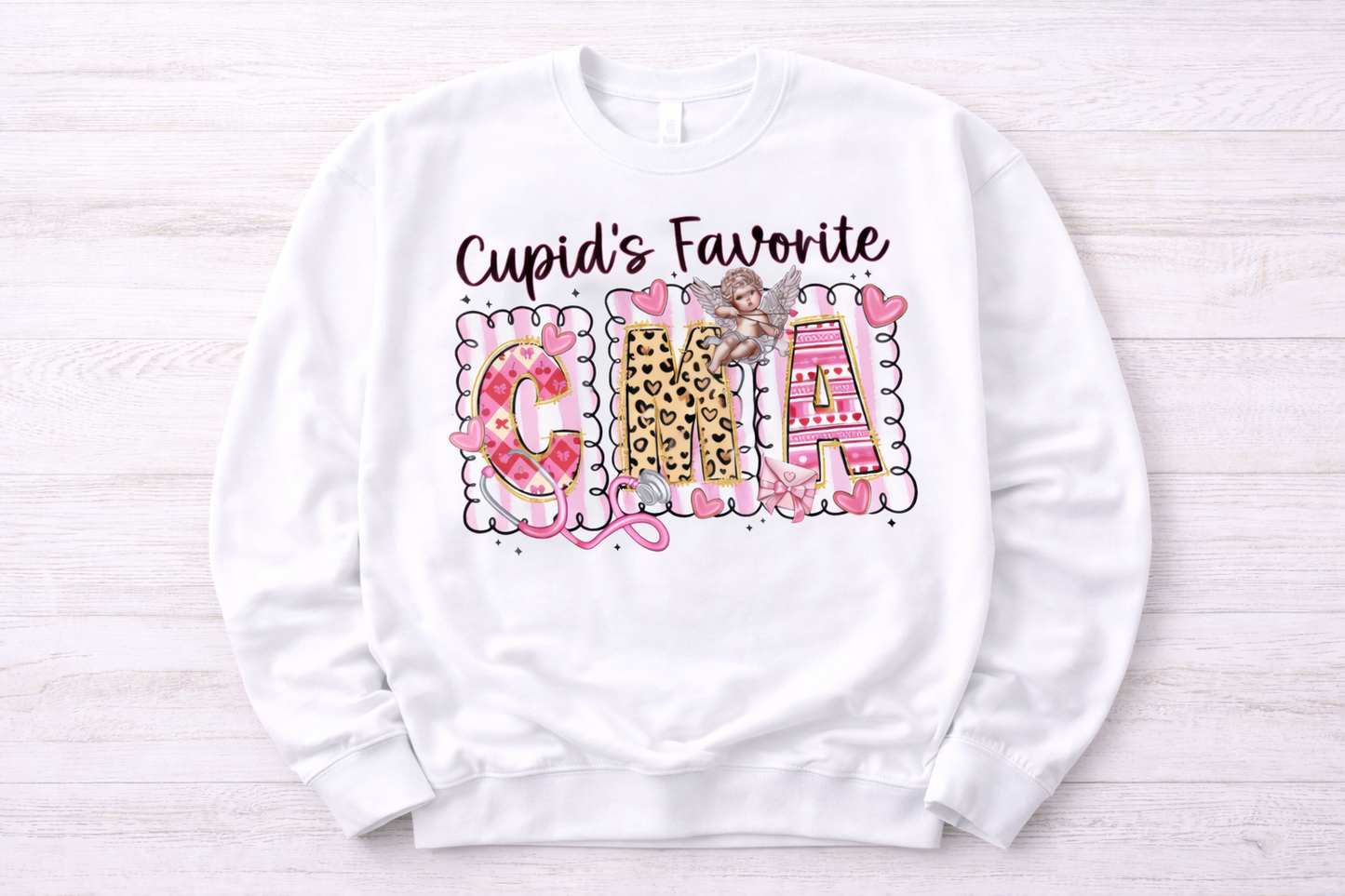 Cupid’s Favorite CMA – Valentine Shirt & Sweatshirt 💘🩺