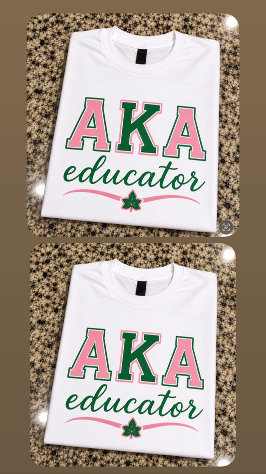 Sorority Educator T-Shirt 💗💚📚