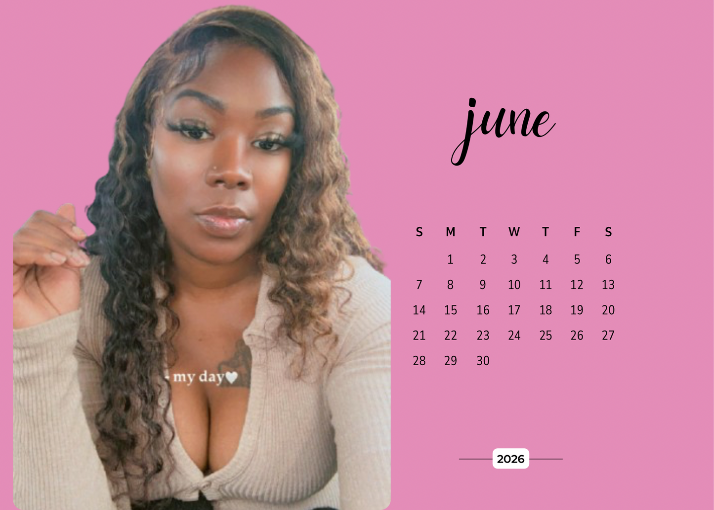 2026 Personalized Desk Calendar