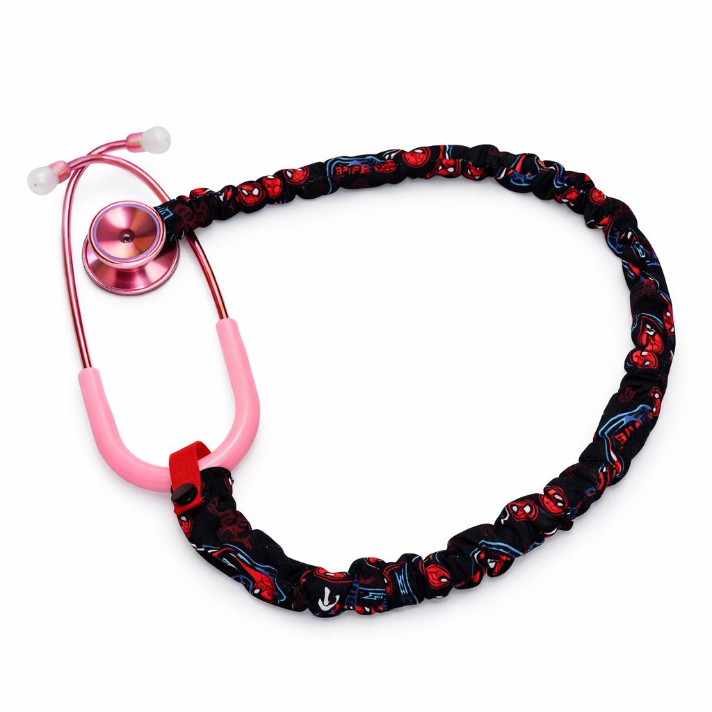 Spidey Satin-Lined Scrub Cap & Stethoscope Cover Set