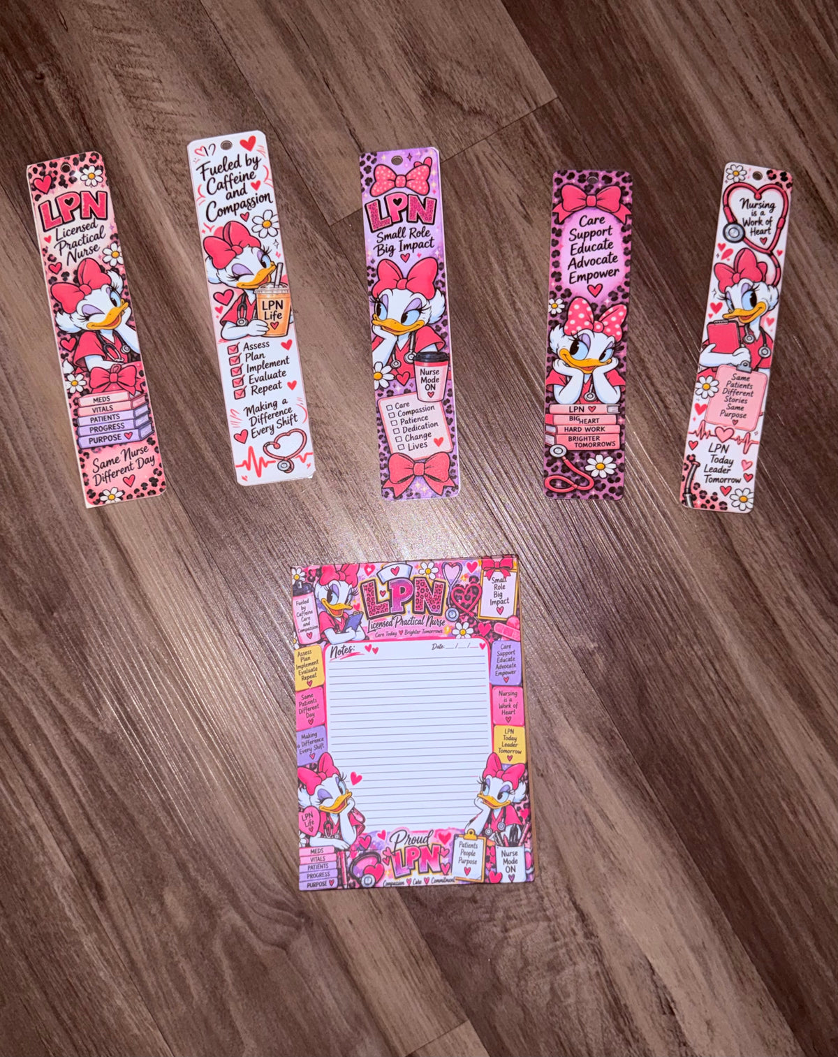 LPN Daisy Inspired Bookmark