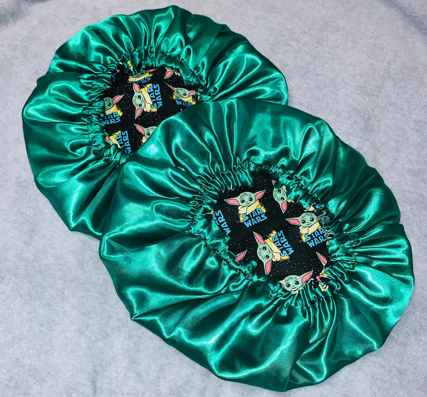 Mommy & Me Yoda Inspired Reversible Satin Bonnet