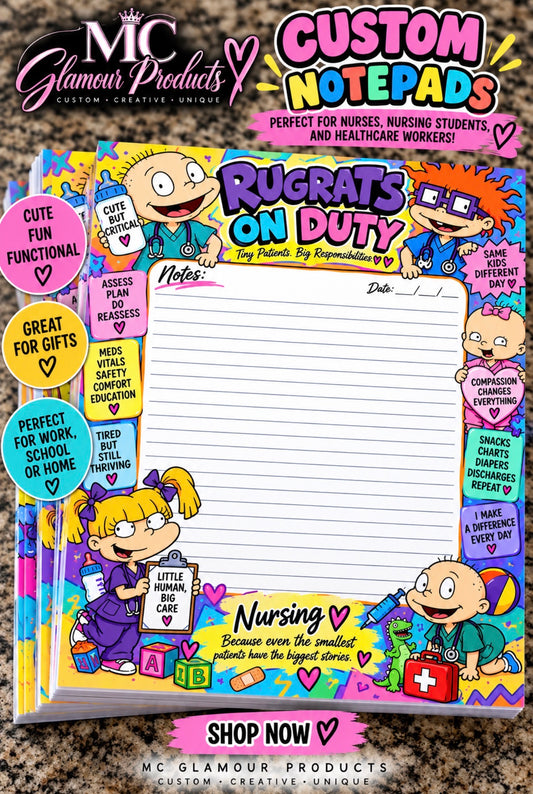 Rugrats on Duty Healthcare Notepad