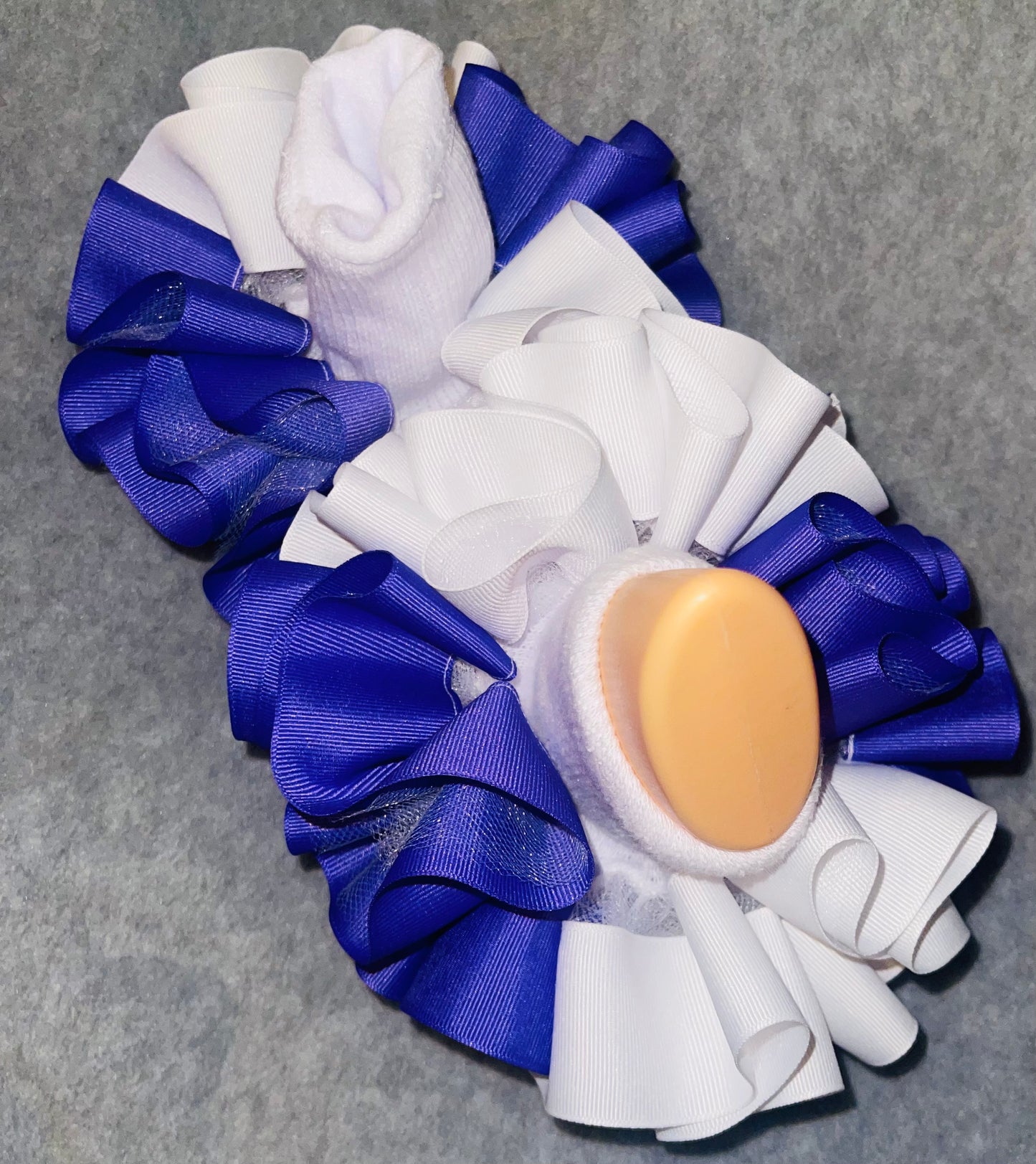 Purple & White Ruffle Socks