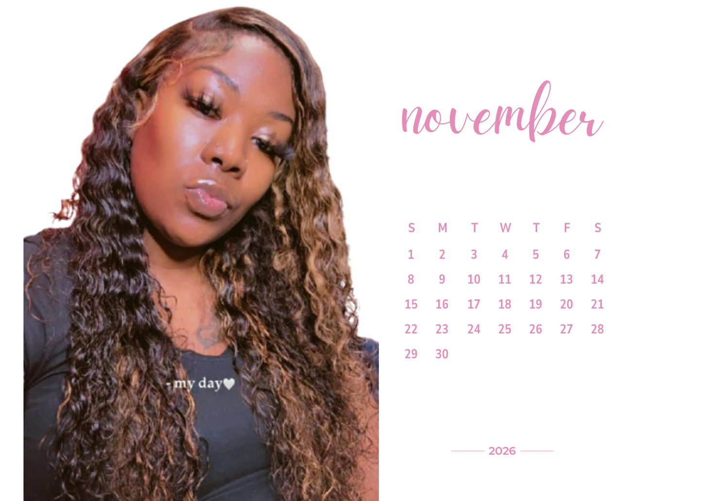 2026 Personalized Desk Calendar