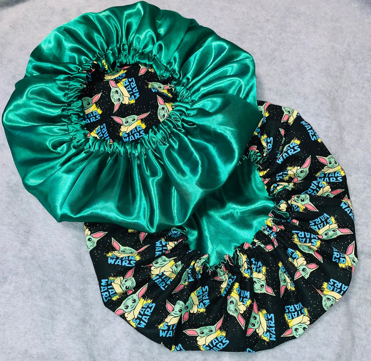 Mommy & Me Yoda Inspired Reversible Satin Bonnet