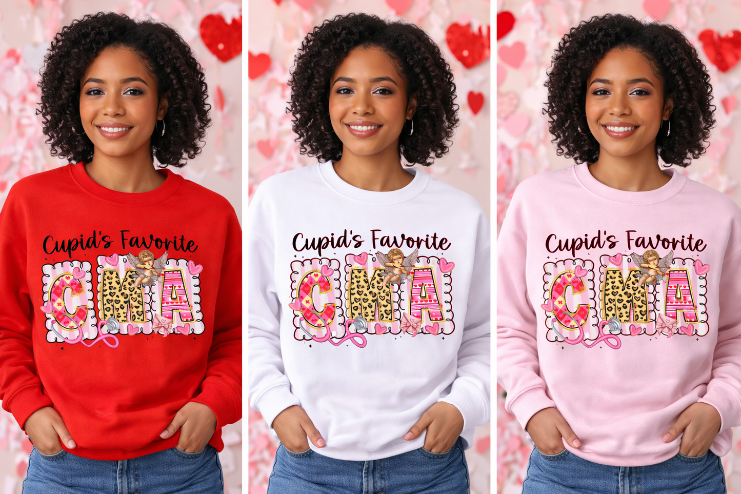 Cupid’s Favorite CMA – Valentine Shirt & Sweatshirt 💘🩺