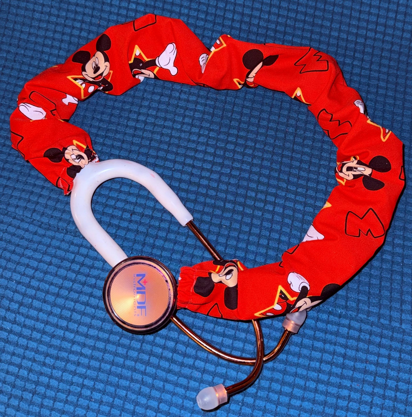 Mickey-Inspired Red Stethoscope Cover
