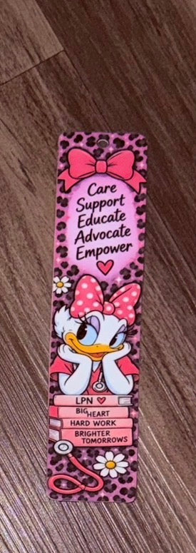 LPN Daisy Inspired Bookmark