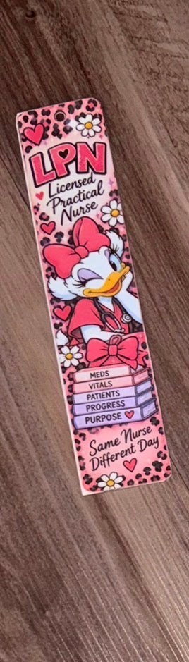 LPN Daisy Inspired Bookmark