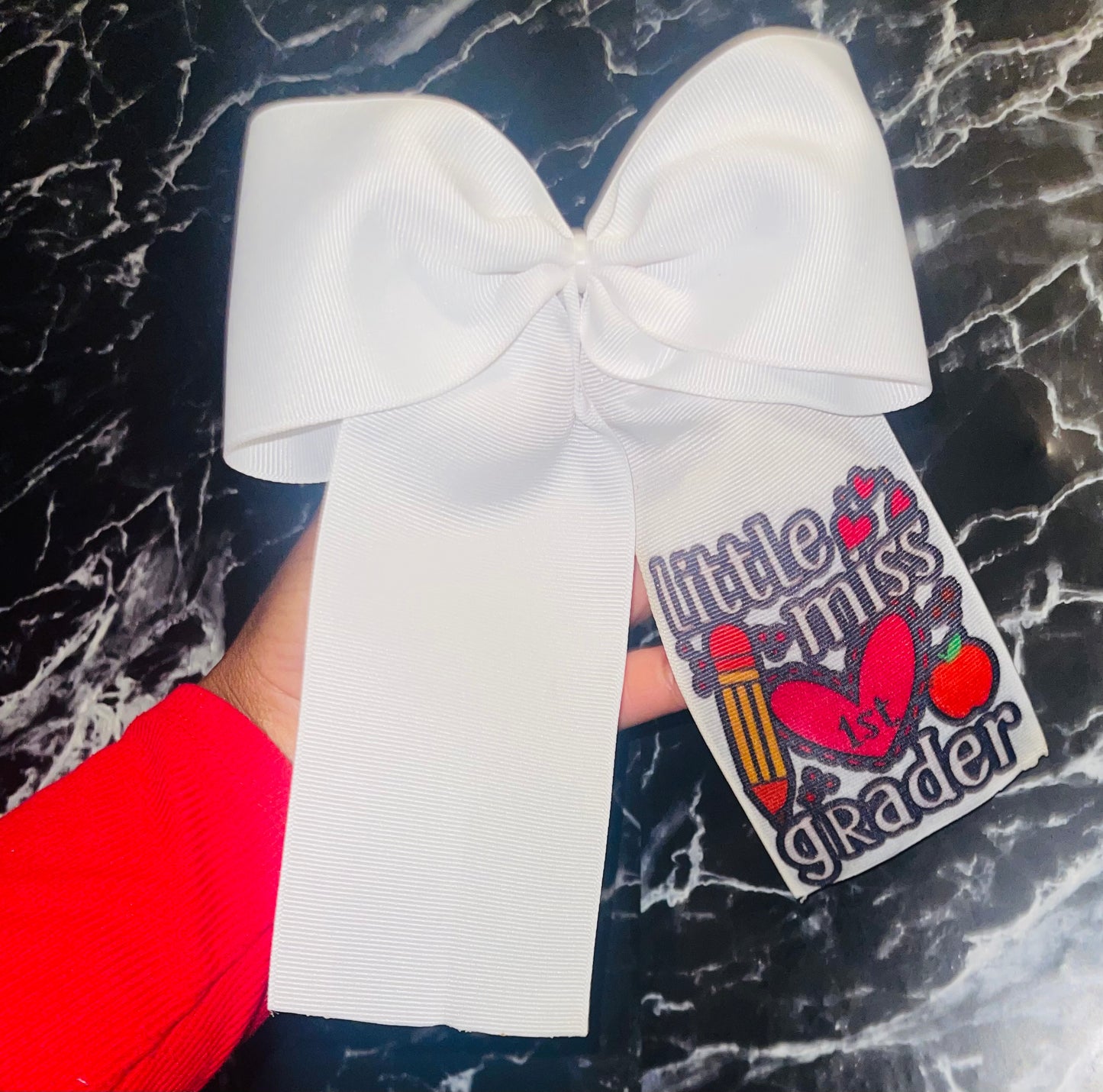 Little Miss 1st Grade Cheer Bow